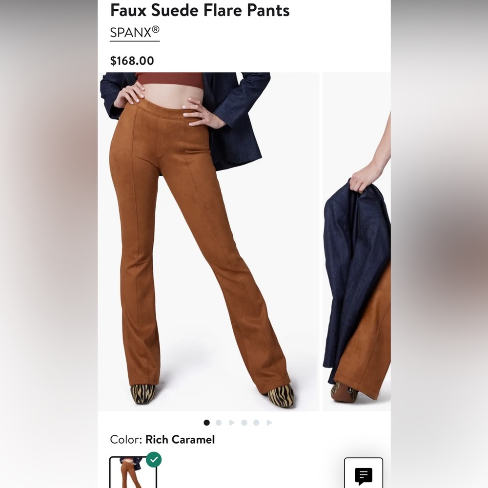 Spanx Suede Flare Pants NWOT
